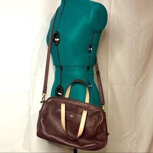 FOSSIL • crossbody mini duffle purse • EUC